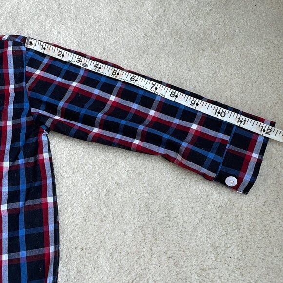 Izod Christmas Reindeer Snowflake Outfit Sweater Vest Shirt Pants Size 24 months - Picture 12 of 16